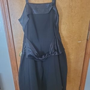 Black Formal Tea Length Dress